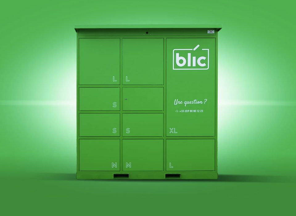 Casier connecté Blic et son écran de retrait
